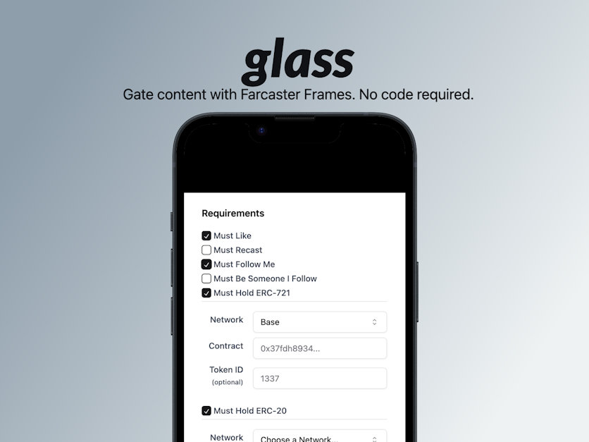 Glass Presale (3 months free)